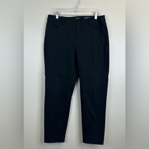 J. Jill Black Womens 16 Authentic Fit Slim Ankle Pants Traditional Old Money - Picture 2 of 12